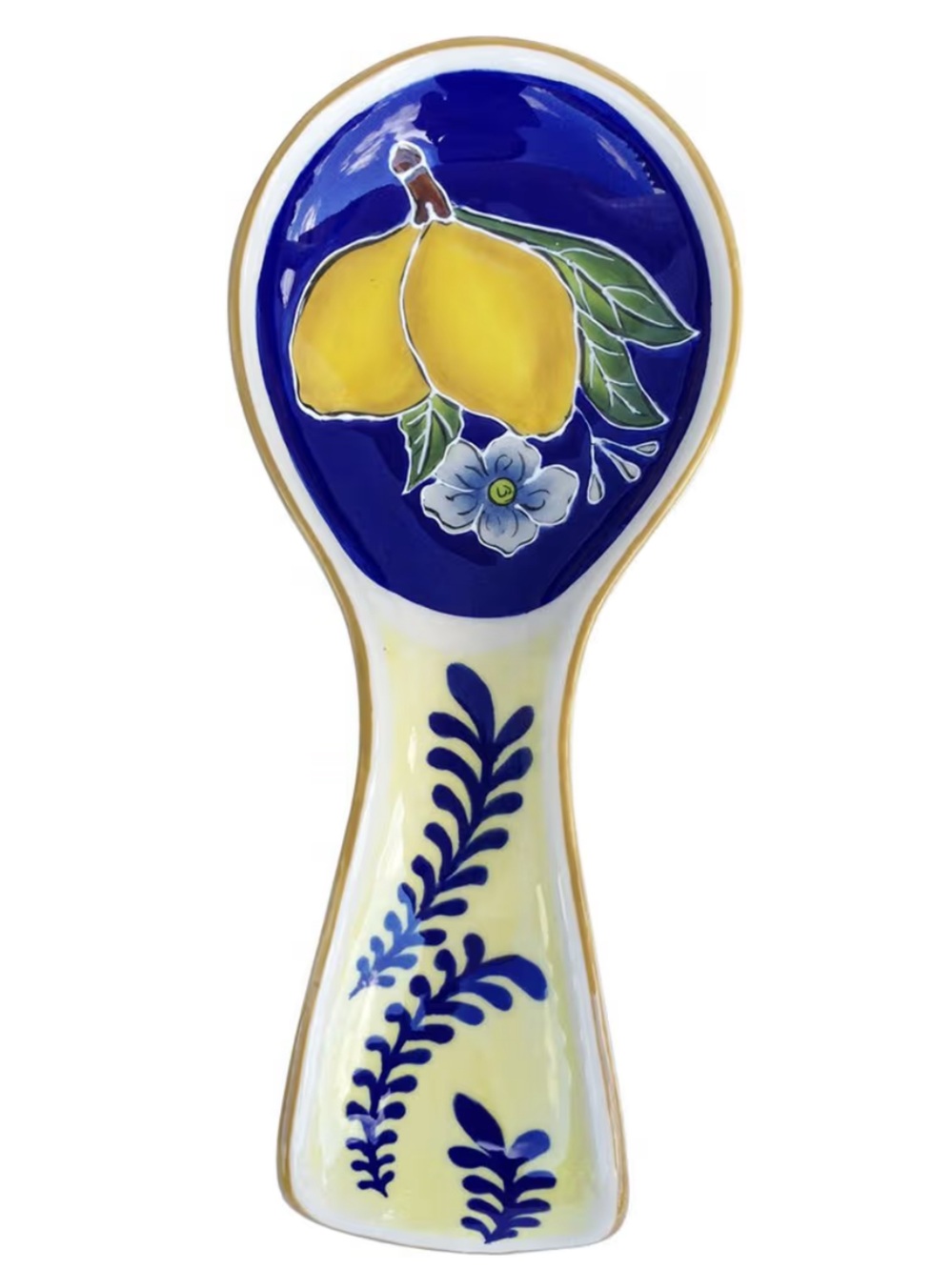 BLUE SKY CLAYWORKS NWT ceramic lemon spoon rest